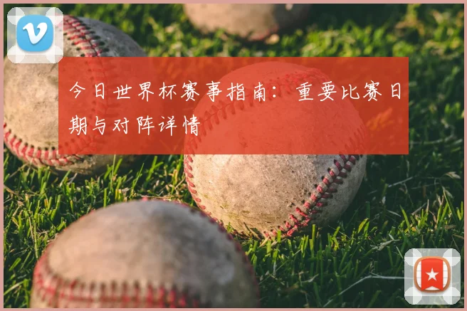 今日世界杯赛事指南：重要比赛日期与对阵详情